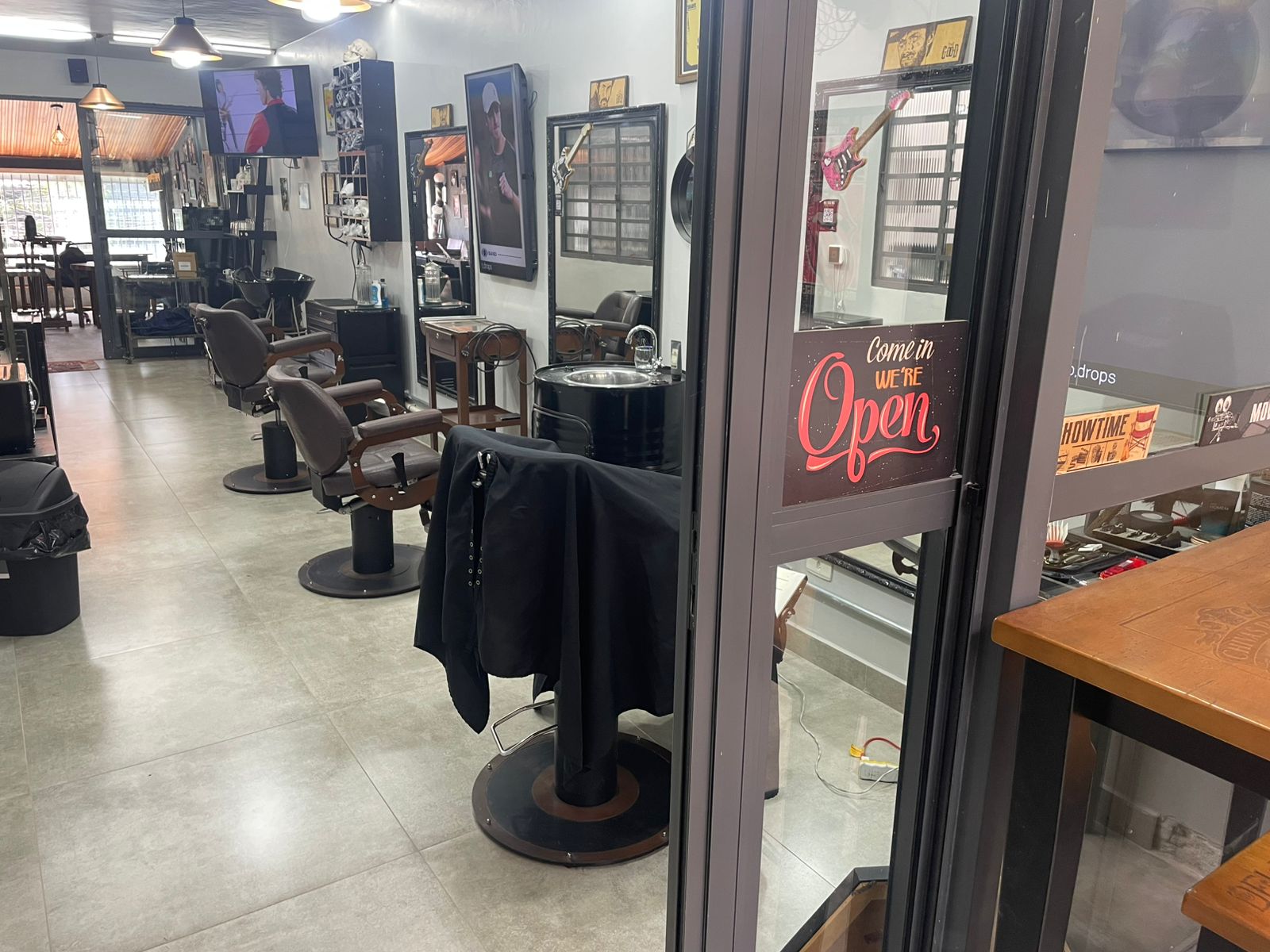 Interior da Barbearia